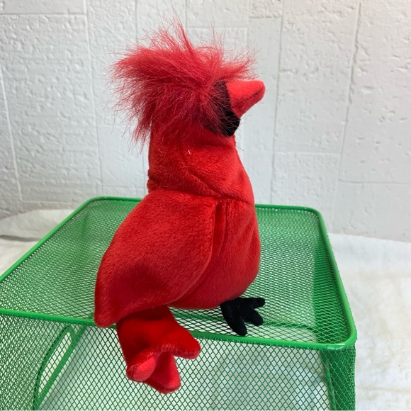 Ty Beanie Babies Mac The Cardinal Plush Toy - Picture 5 of 12